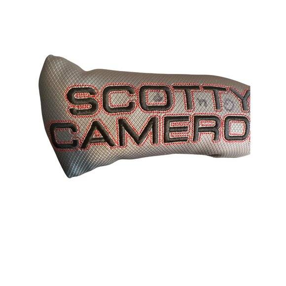Scotty Cameron Titleist Blade Putter Headcover Gray Black Red Embroidered READ - Picture 3 of 7